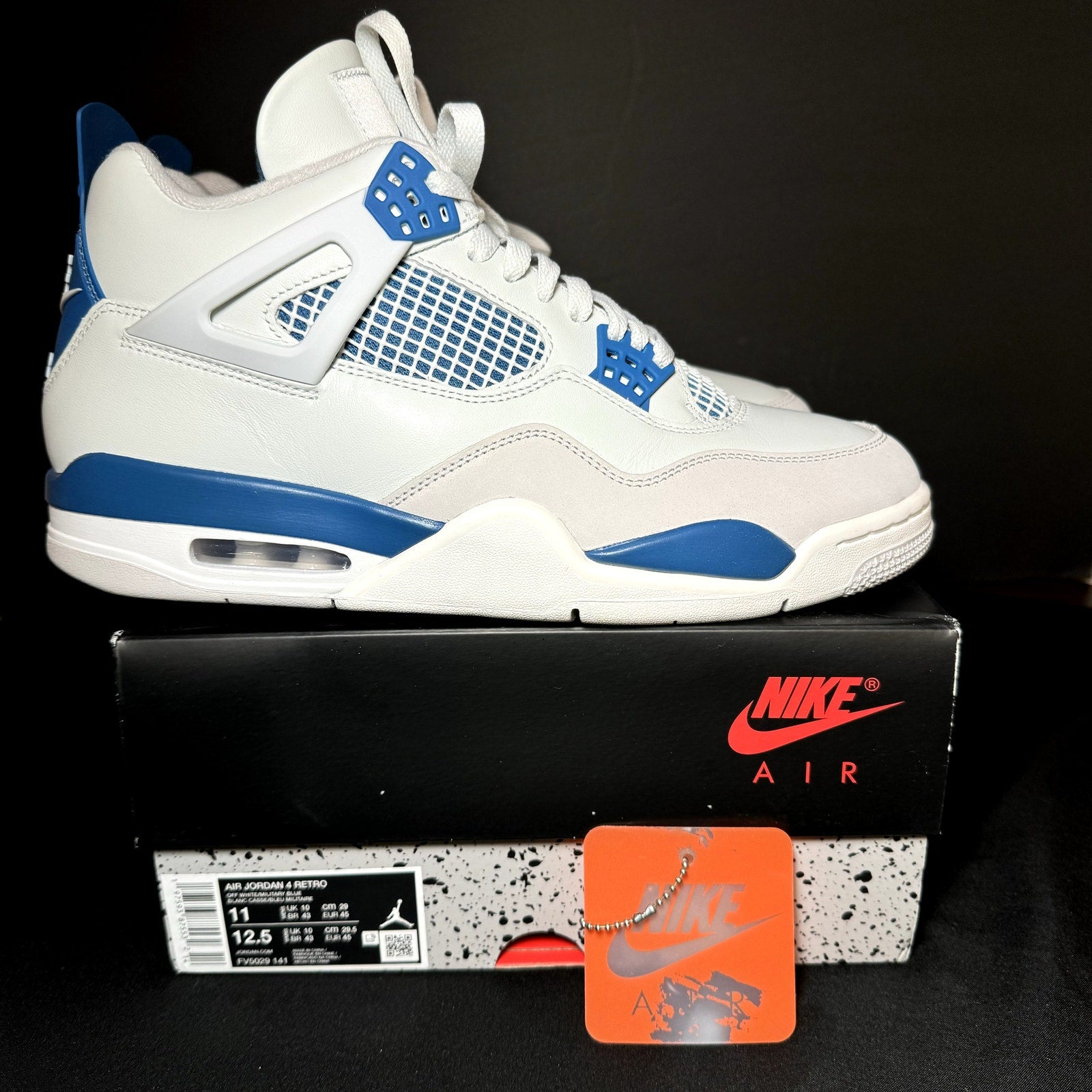 Air Jordan 4 Retro Military Blue 2024 Men's Shoes - Size 11