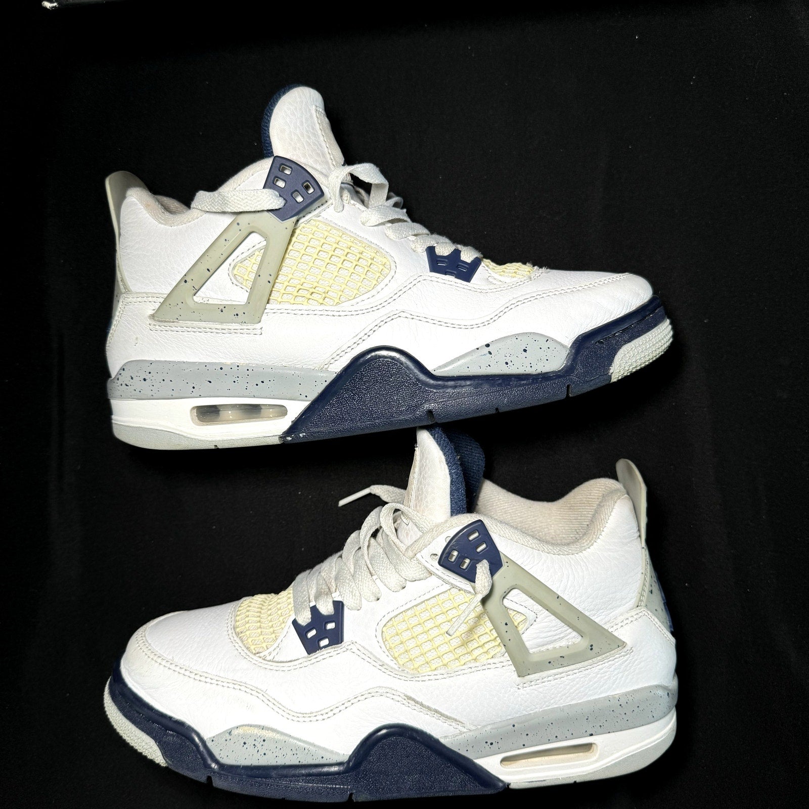 Air Jordan 4 Retro GS Midnight Navy Kids Shoes - Size 7