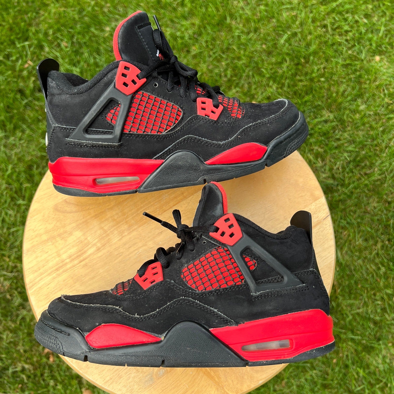 Air Jordan 4 Retro GS Red Thunder Kids Shoes - Size 5