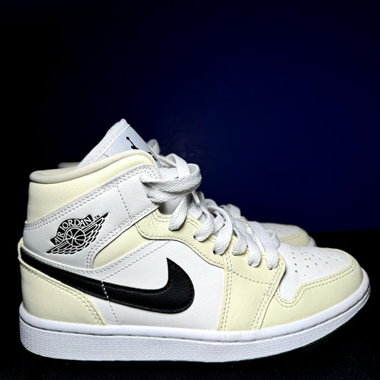 Air Jordan 1 Mid Coconut Milk Women's Shoes - Size 5.5