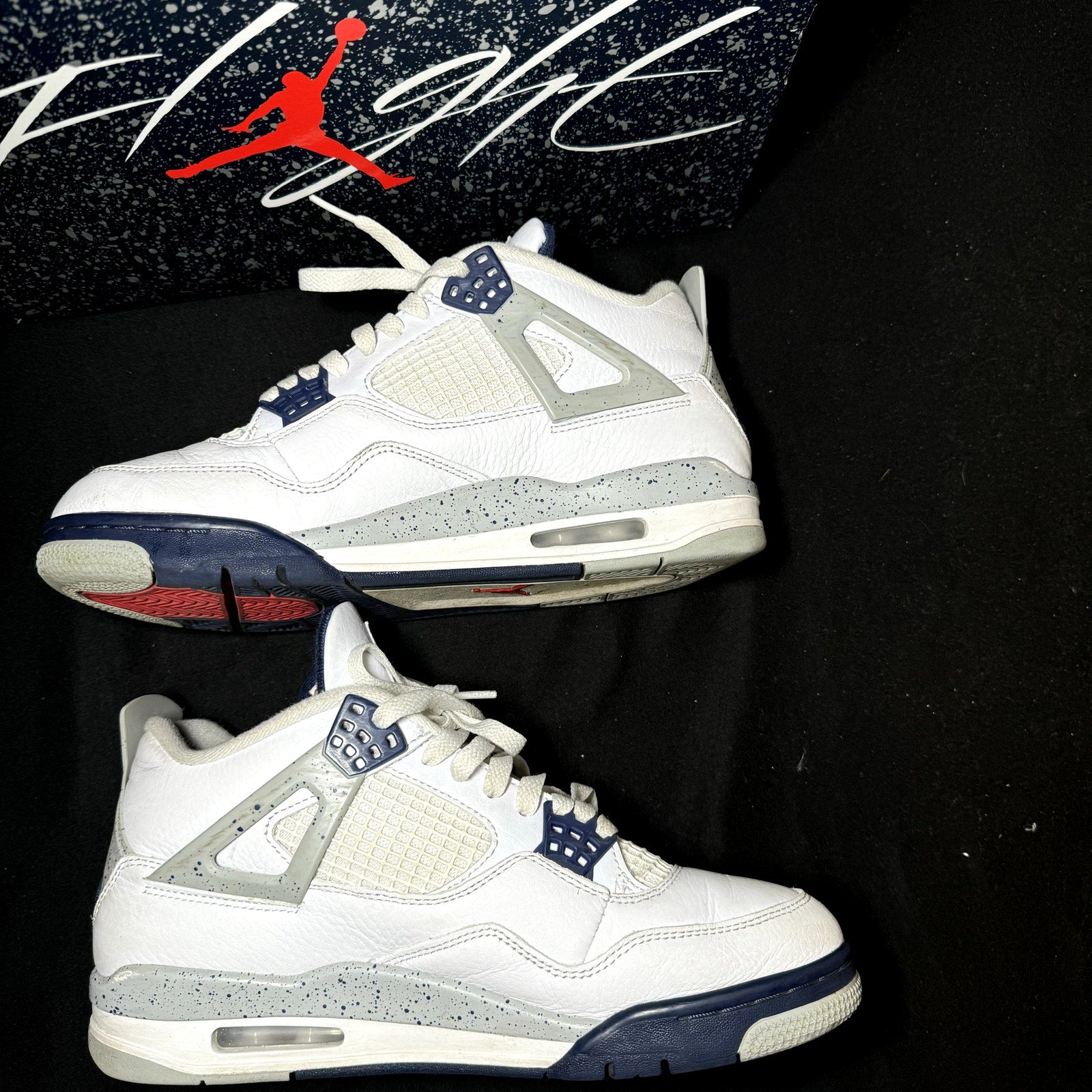 Air Jordan 4 Retro Midnight Navy Men's Shoes - Size 8.5