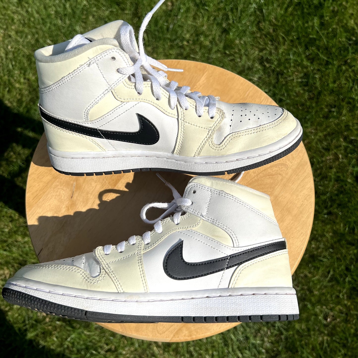 Wmns Air Jordan 1 Mid Coconut Milk Women's Shoes - Size 7