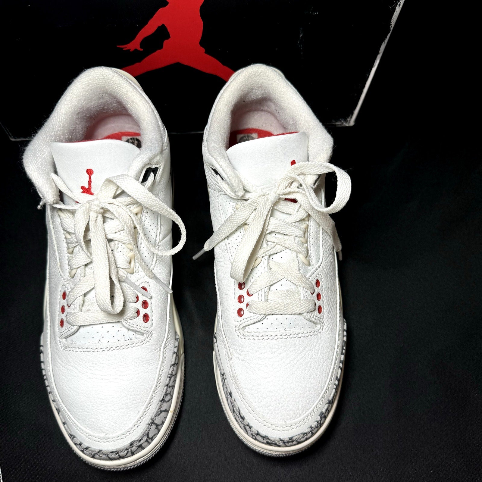 Air Jordan 3 Retro White Cement Reimagined Kids Shoes - Size 4.5