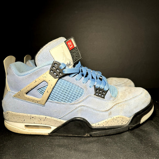 Air Jordan 4 Retro University Blue Men's Shoes - Size 12