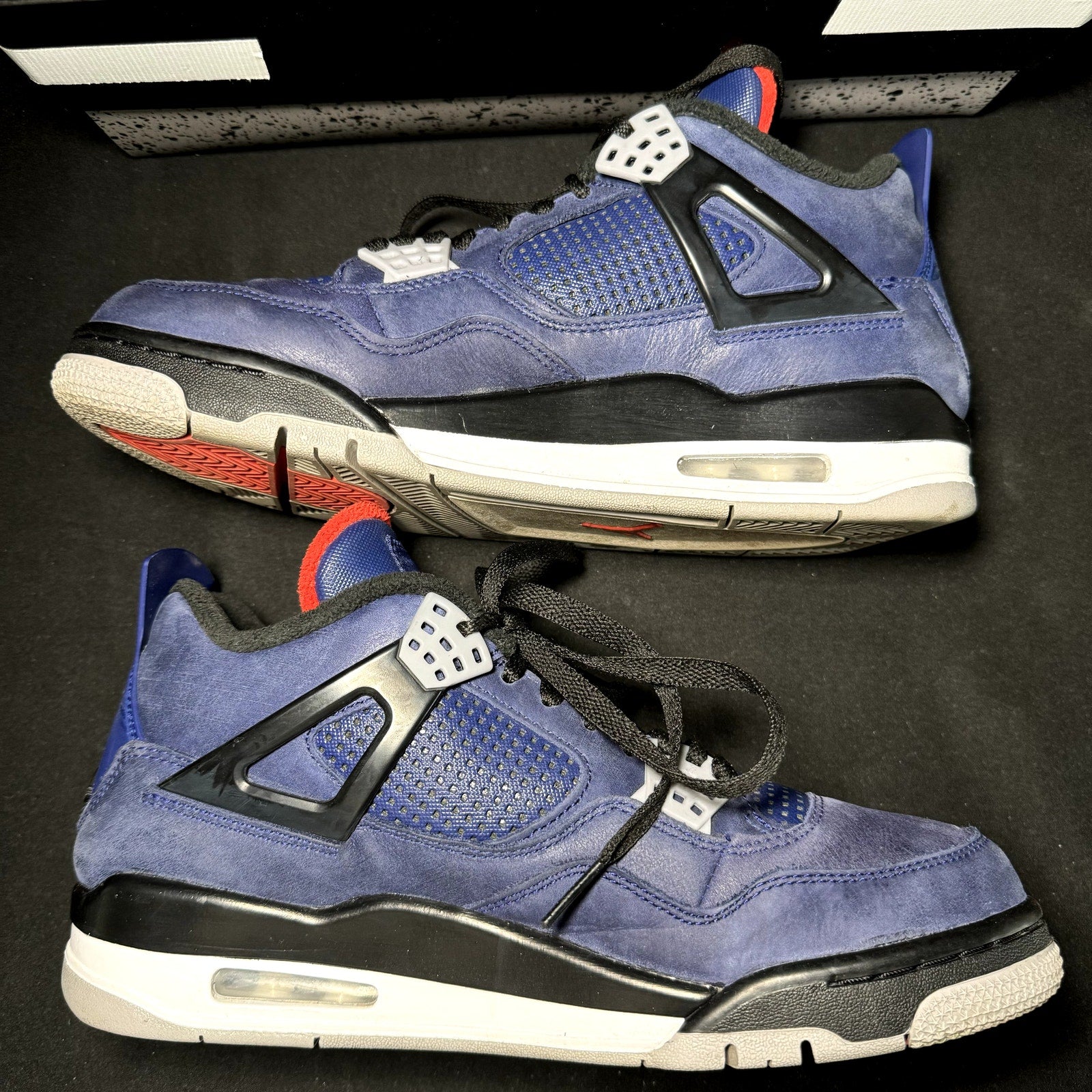 Air Jordan 4 Retro Winter Loyal Blue 2019 Men's Shoes  - Size 9