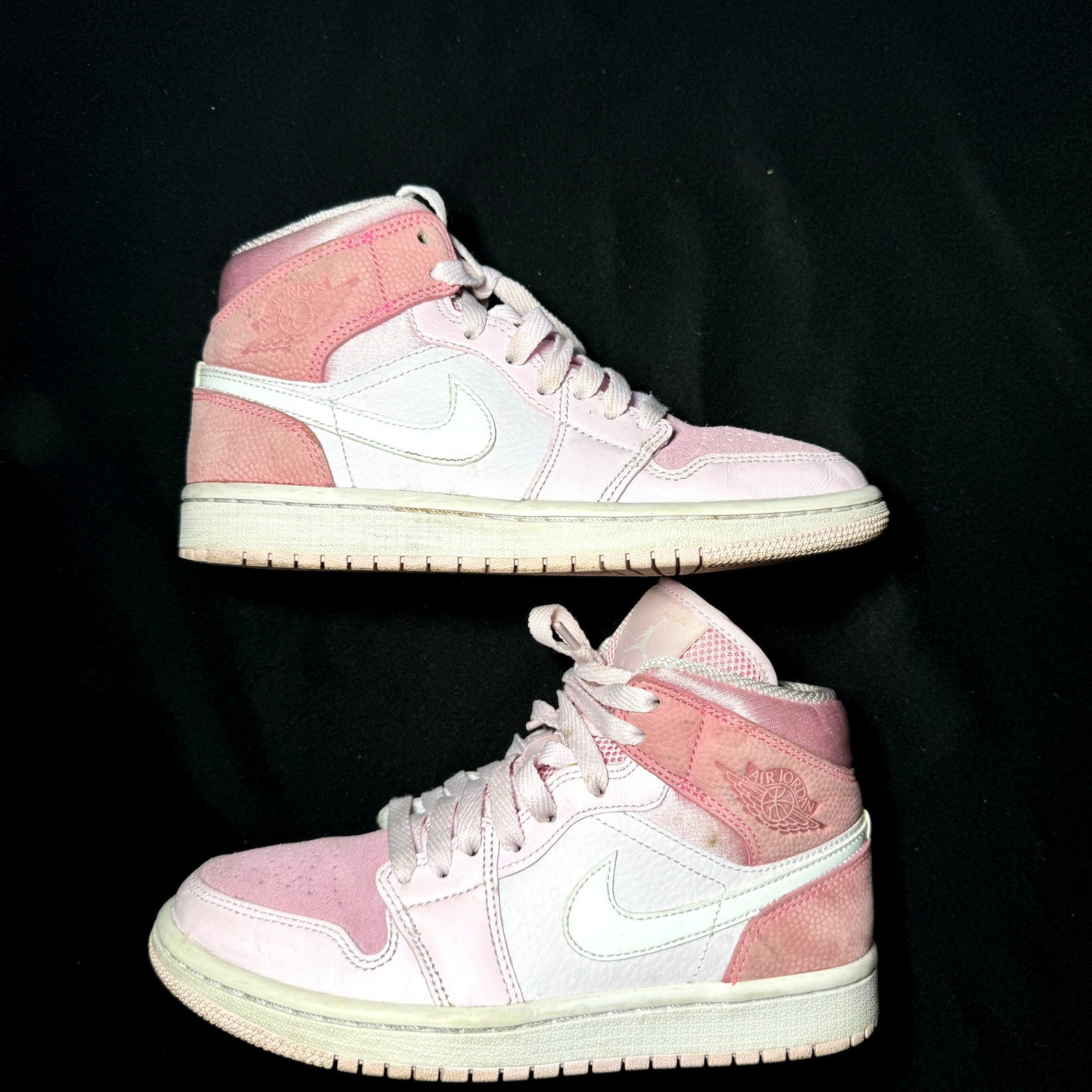 Air Jordan 1 Mid Digital Pink Women's Shoes - Size 6