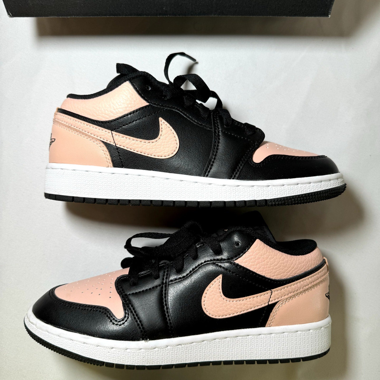 Air Jordan 1 Low GS Crimson Tint Shoes 2021 Kids Shoes - Size 5