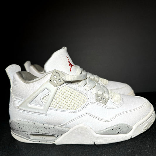 Air Jordan 4 Retro GS White Oreo Kids Shoes - Size 5