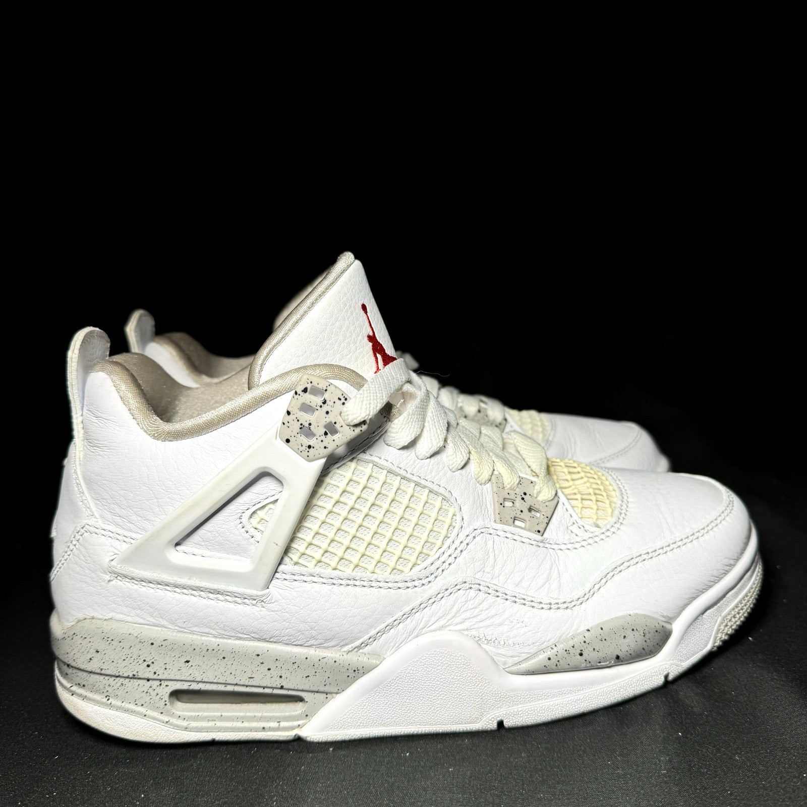 Air Jordan 4 Retro GS White Oreo 2021 Kids Shoes - Size 6.5