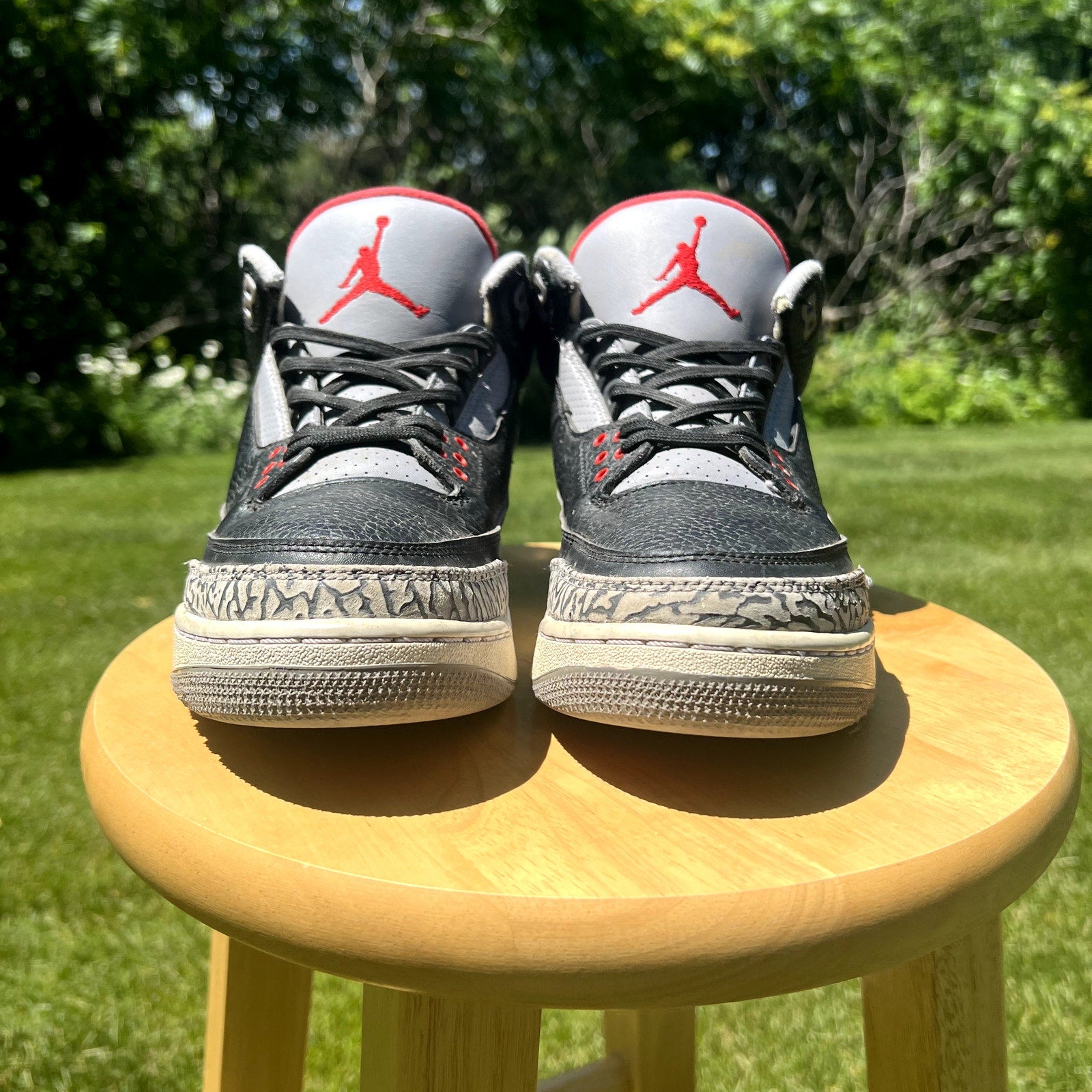 Air Jordan 3 Retro OG Black Cement 2018 Men's Shoes - Size 9.5