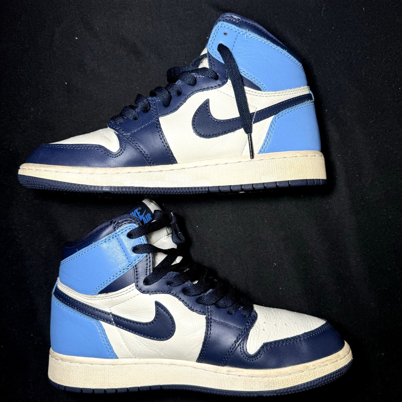 Air Jordan 1 Retro High OG GS Obsidian Kids Shoes - Size 6