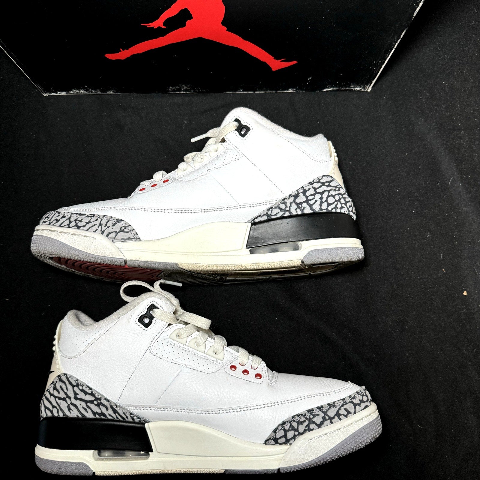 Air Jordan 3 Retro White Cement Reimagined Men's Shoes - Size 8