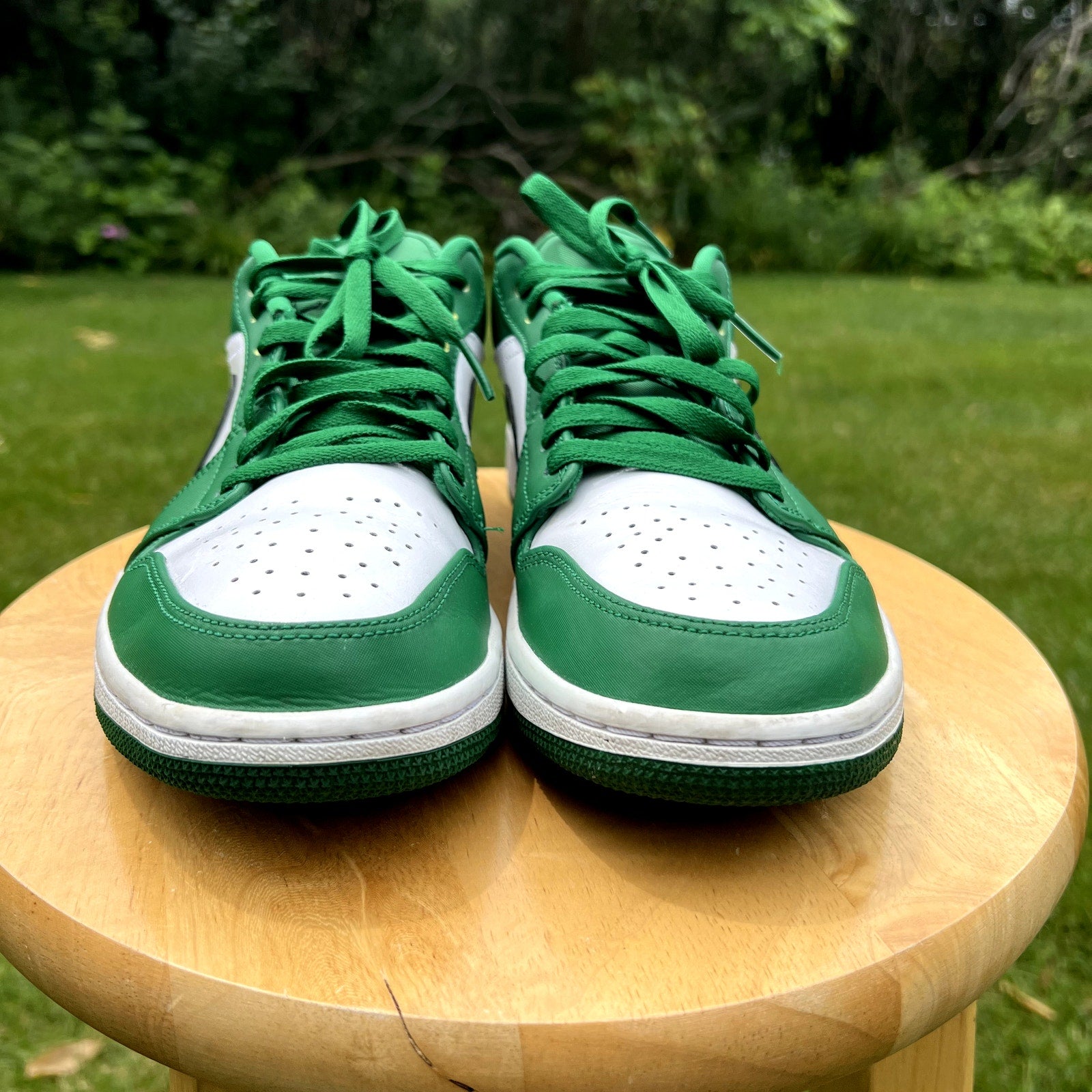 Air Jordan 1 Low Pine Green Men's Shoes - Size 9.5