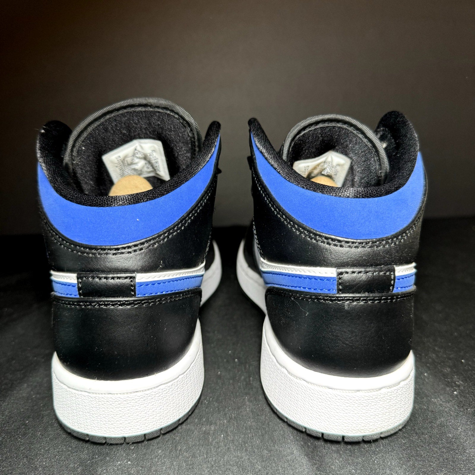 Air Jordan 1 Mid GS Racer Blue Kids Shoes - Size 5