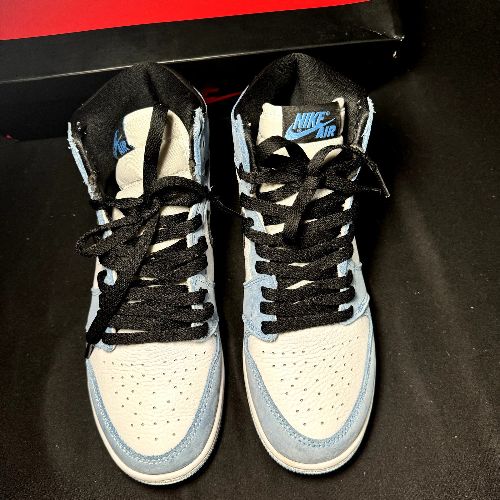 Air Jordan 1 Retro High OG GS University Blue Kids Shoes - Size 6.5