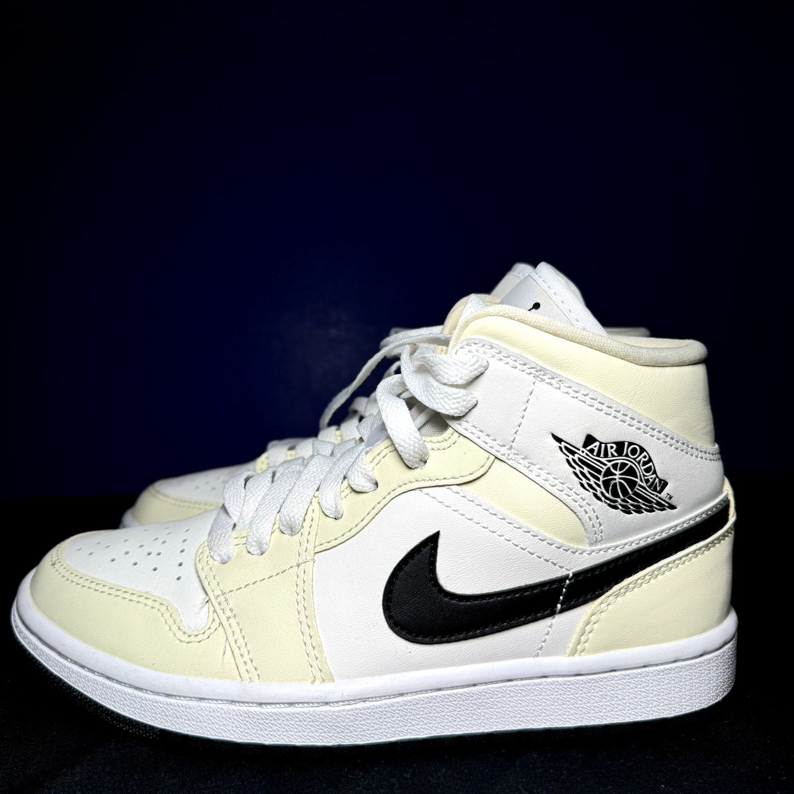 Air Jordan 1 Mid Coconut Milk Women's Shoes - Size 5.5