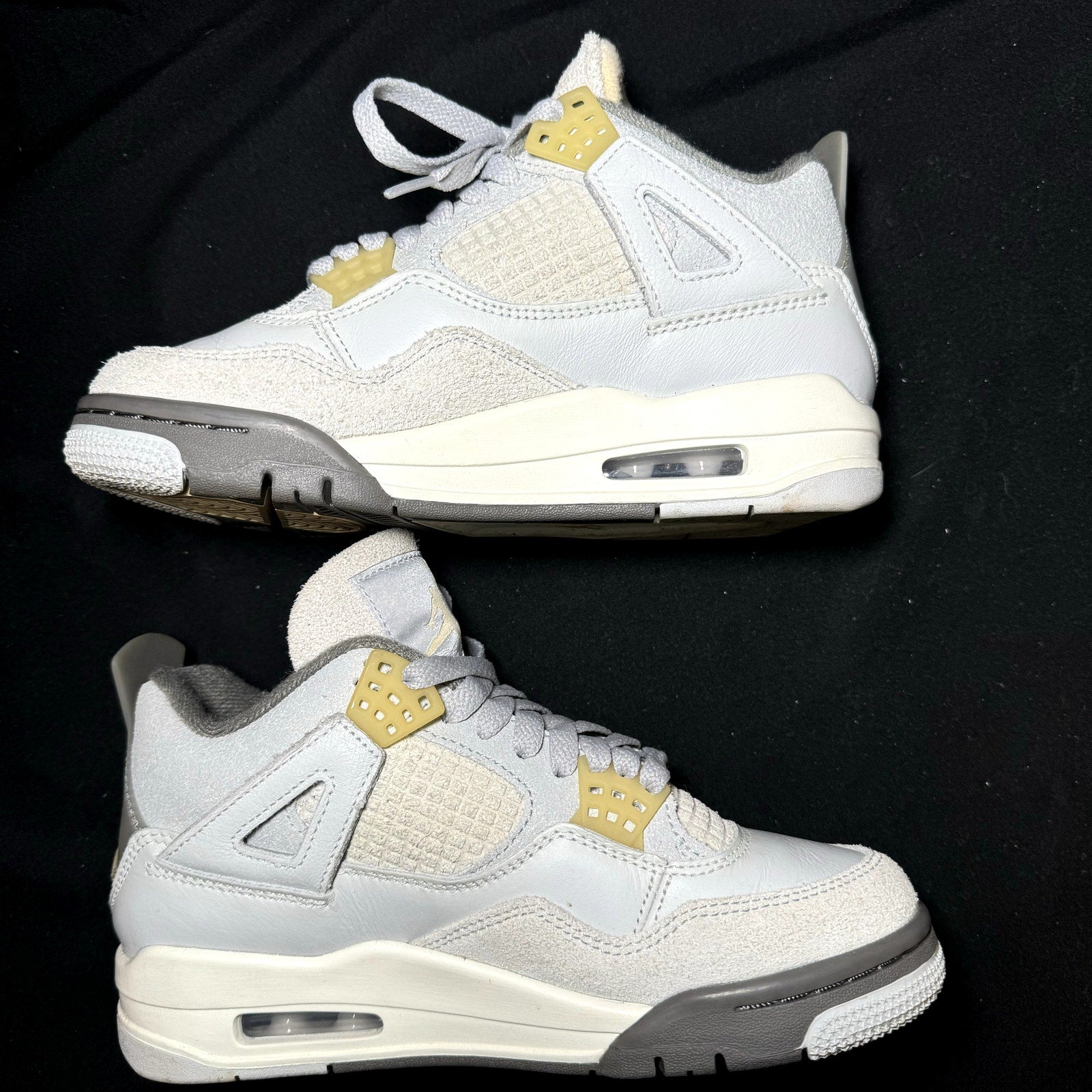 Air Jordan 4 Retro SE Craft Photon Dust Kids Shoes - Size 3.5