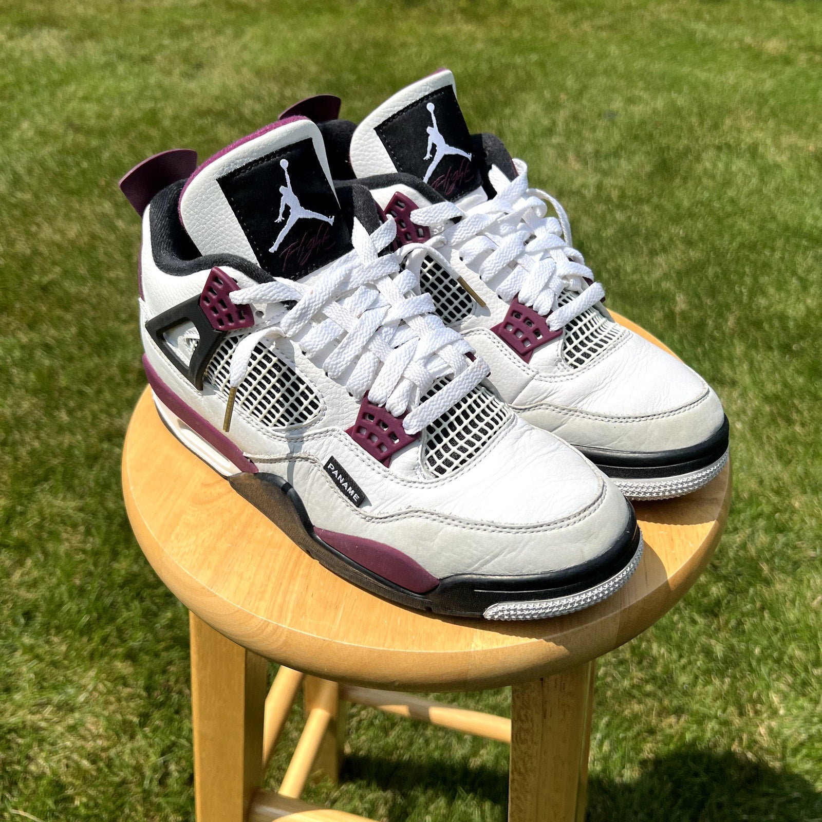 Paris Saint-Germain x Air Jordan 4 Retro Bordeaux Men's Shoes - Size 7.5