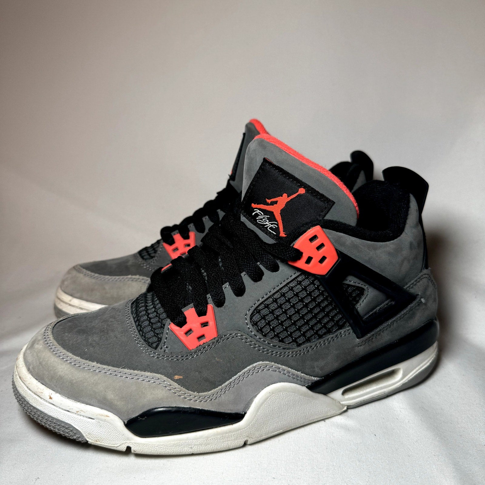 Air Jordan 4 Retro GS Infrared Kids Shoes - Size 7