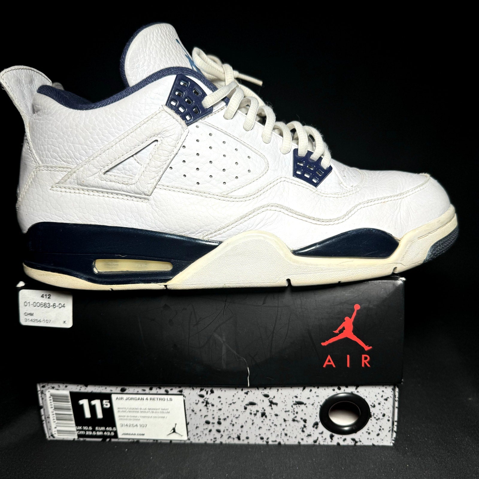 Air Jordan 4 Retro LS Columbia 2015 Men's Shoes - Size 11.5