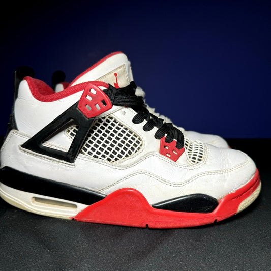 Air Jordan 4 Retro OG GS Fire Red 2020 Kids Shoes - Size 6.5