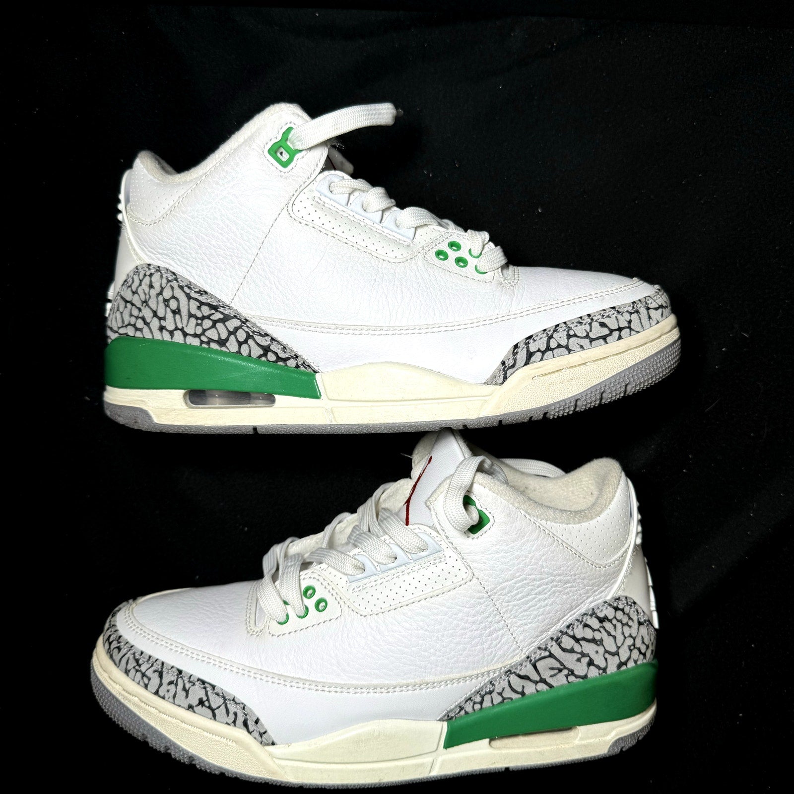 Air Jordan 3 Retro Lucky Green Women's Shoes - Size 7.5