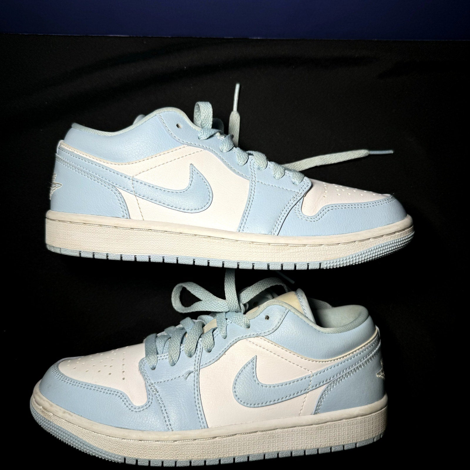 Air Jordan 1 Low Ice Blue Women's Shoes - Size 7.5