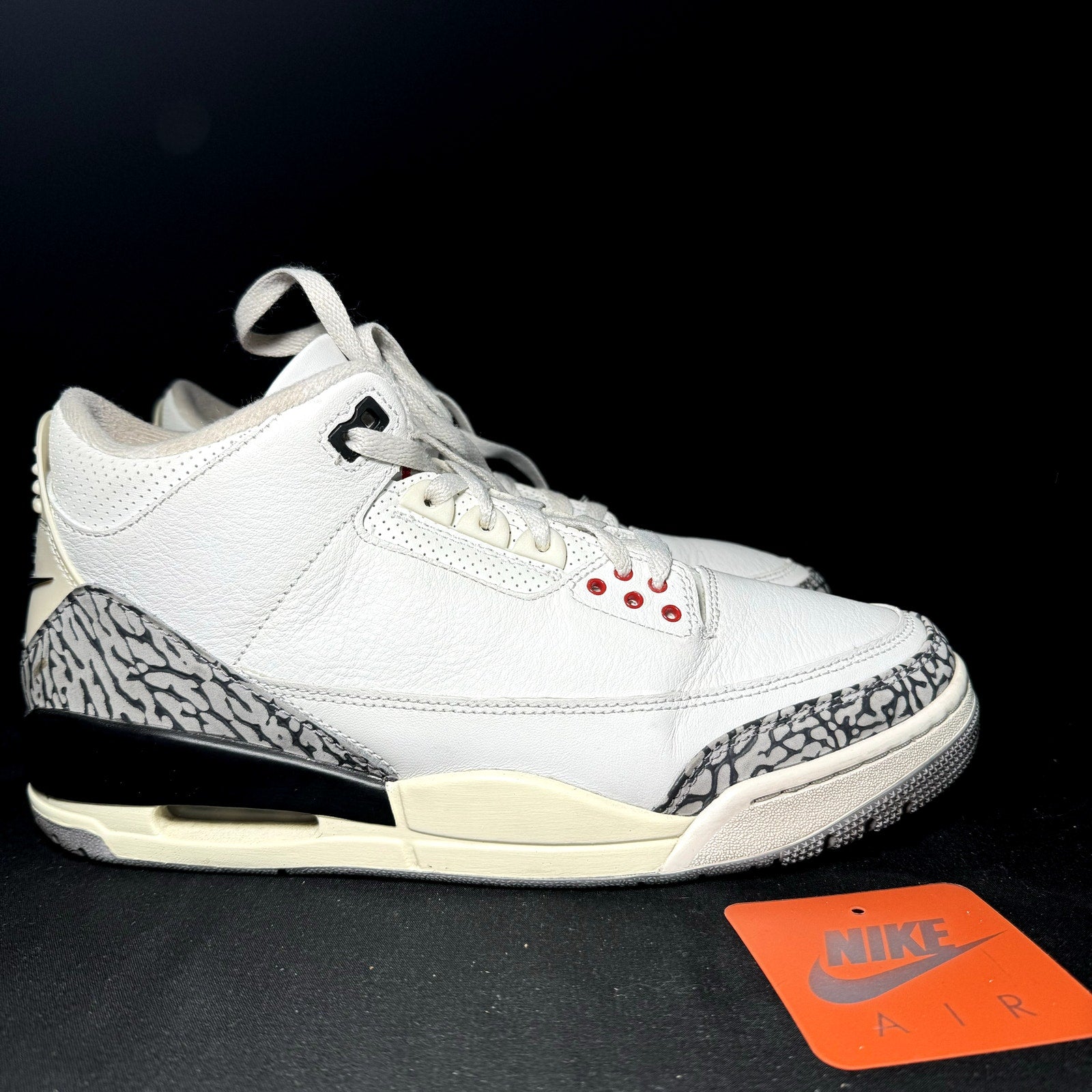 Air Jordan 3 Retro White Cement Reimagined Men's Shoes - Size 9.5