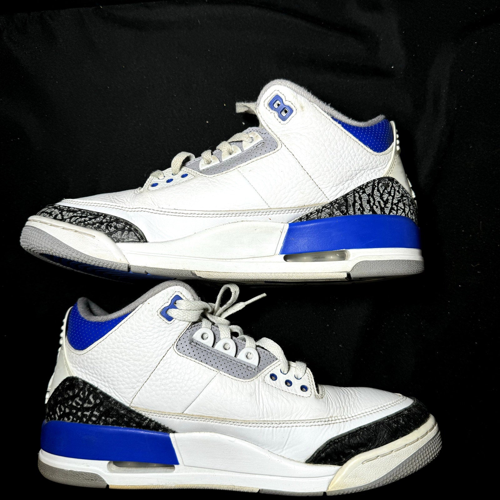 Air Jordan 3 Retro Racer Blue Men's Shoes - Size 10.5