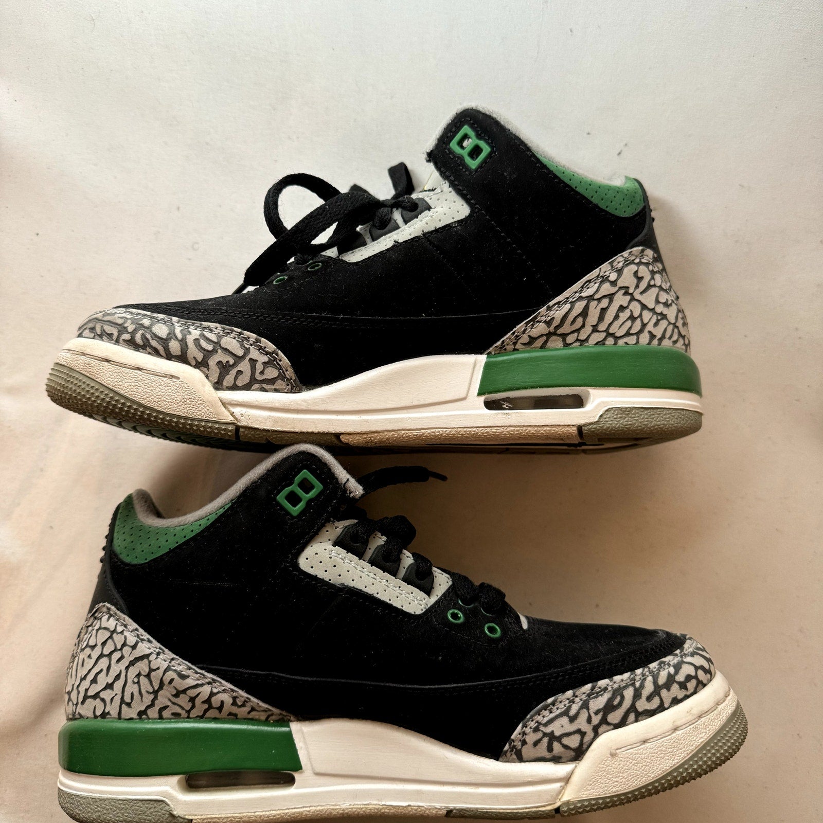 Air Jordan 3 Retro GS Pine Green Kids Shoes - Size 6