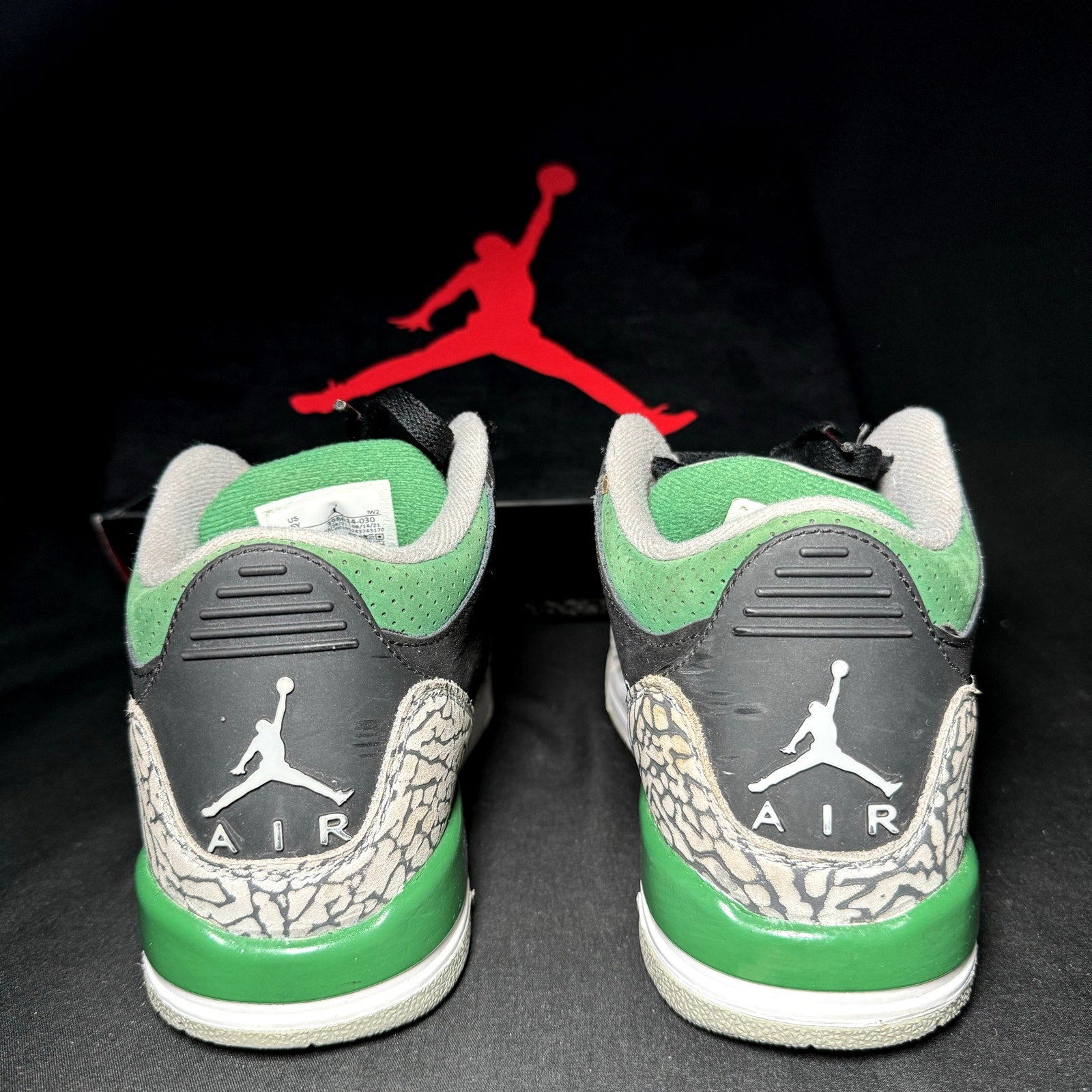 Air Jordan 3 Retro GS Pine Green 2021 Kids Shoes - Size 5