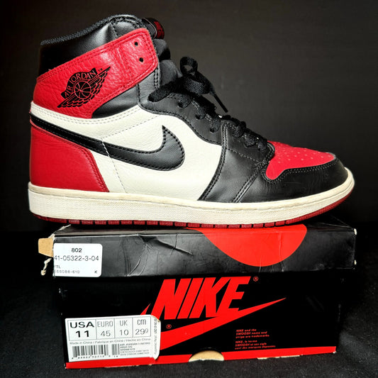 Air Jordan 1 Retro High OG Black Toe Reimagined Men's Shoes - Size 11