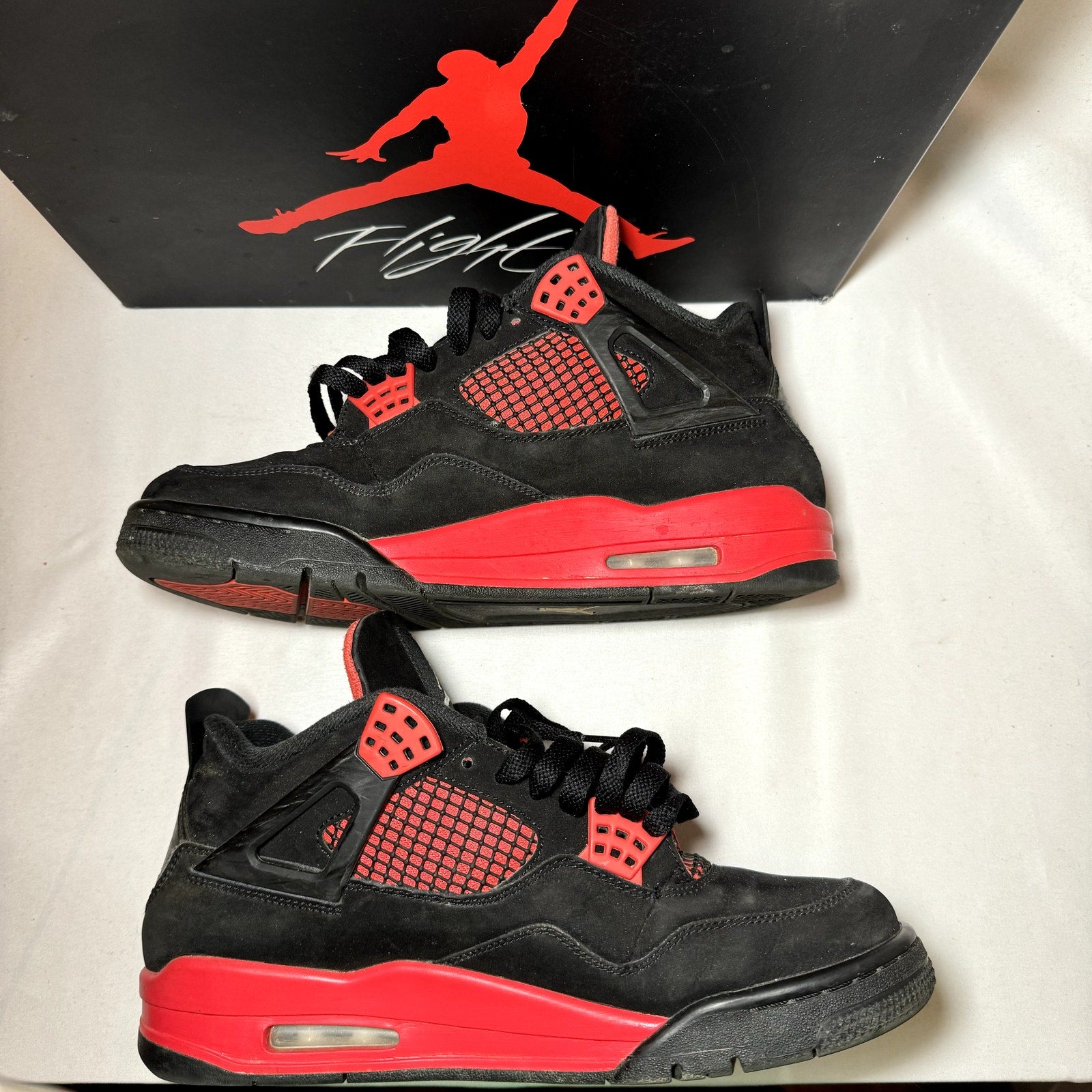 Air Jordan 4 Retro Red Thunder Men's Shoes - Size 9.5