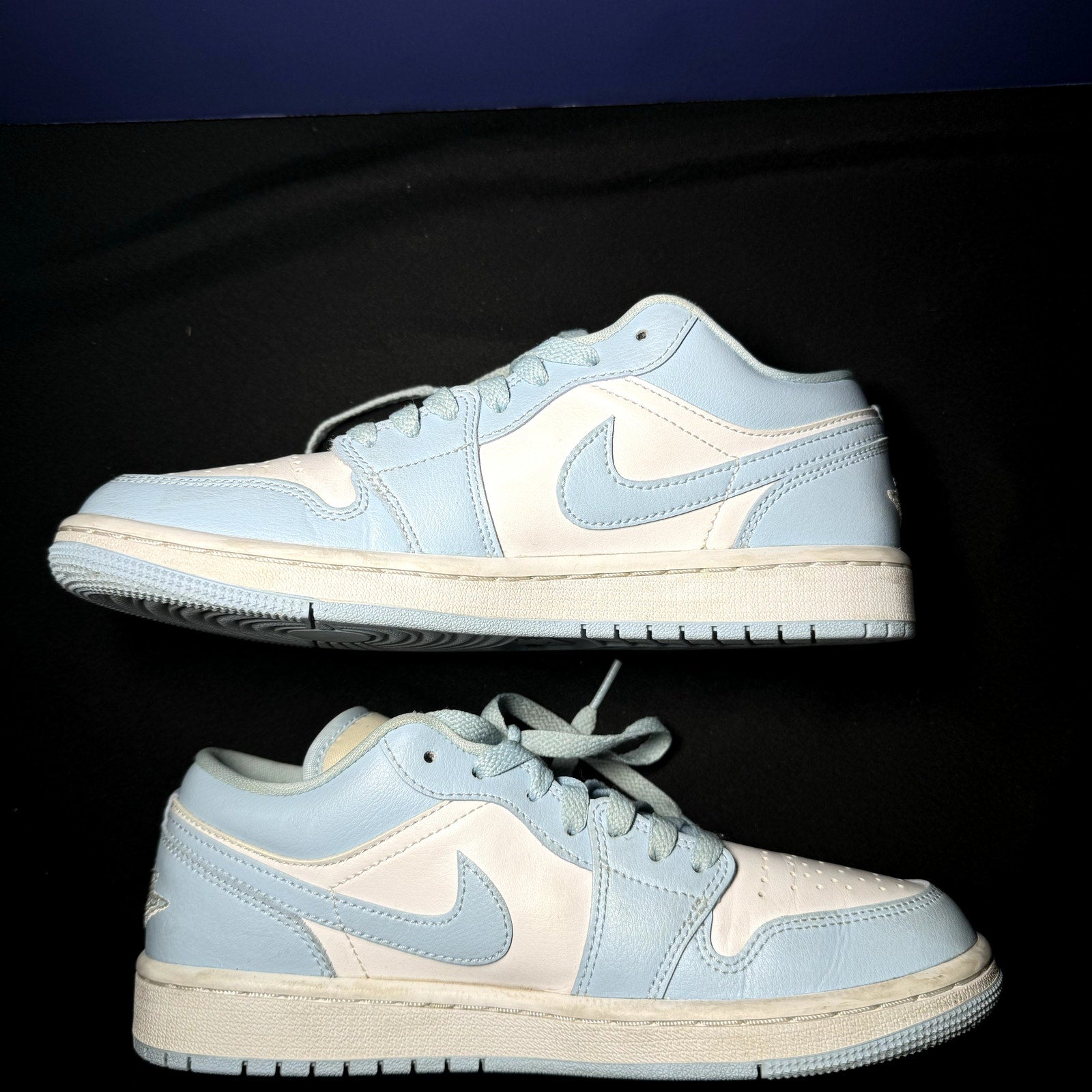 Air Jordan 1 Low Ice Blue Women's Shoes - Size 7.5