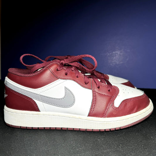 Air Jordan 1 Low GS Cherrywood Red Kids Shoes - Size 6