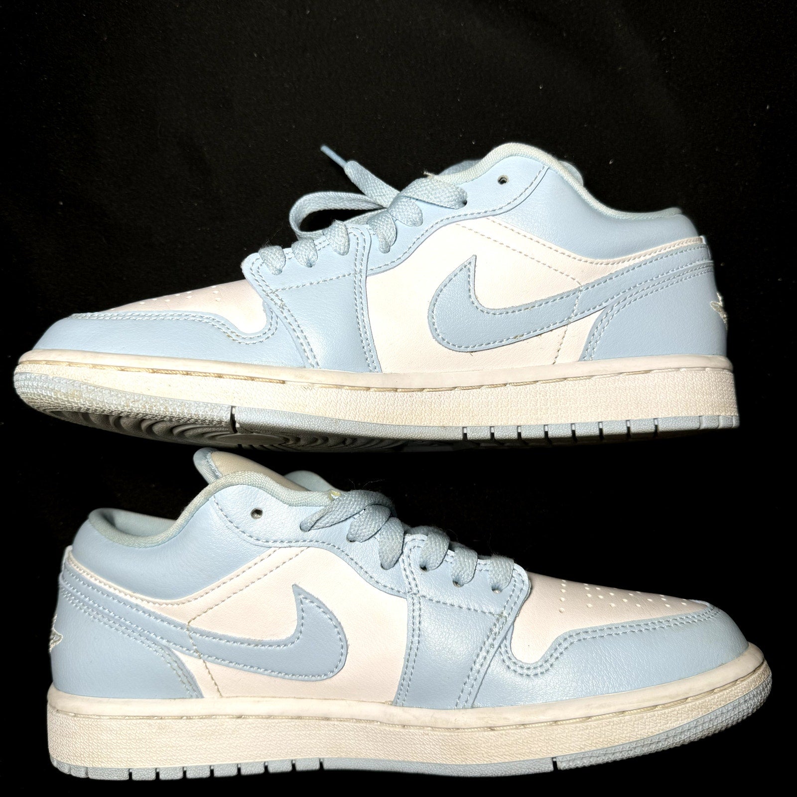 Air Jordan 1 Low Ice Blue Women's Shoes - Size 9