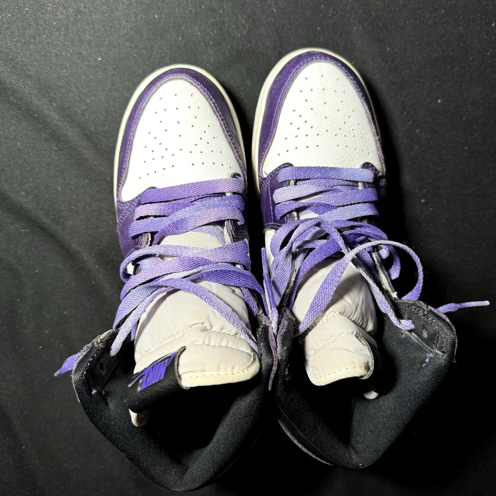 Air Jordan 1 Retro High OG GS Court Purple 2.0 Kids Shoes - Size 6.5