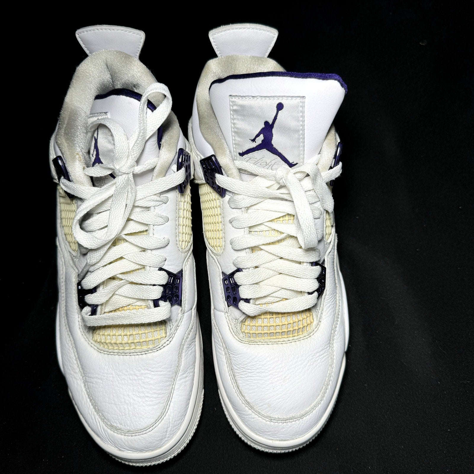 Air Jordan 4 Retro Purple Metallic Men's Shoes - Size 9