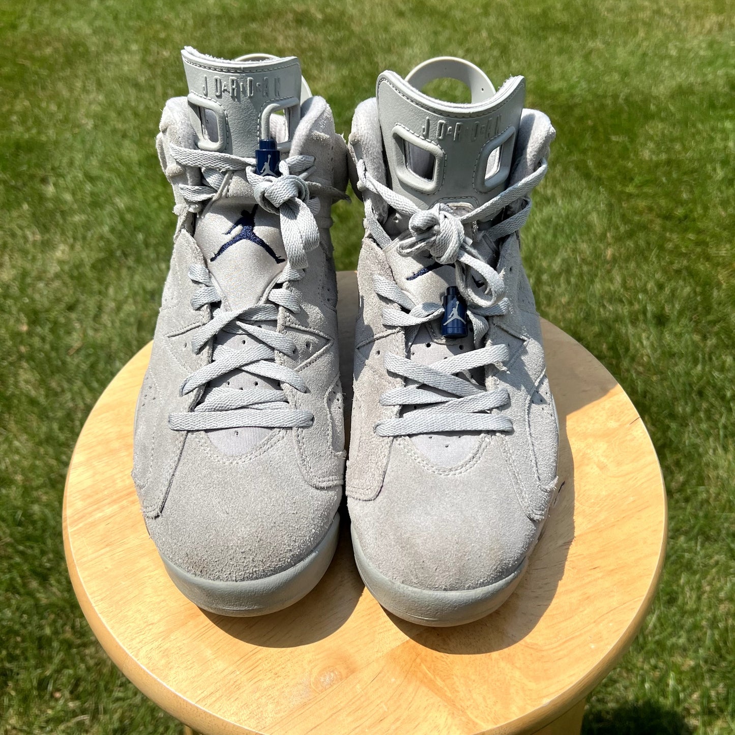 Air Jordan 6 Retro Georgetown Men's Shoes - Size 9.5