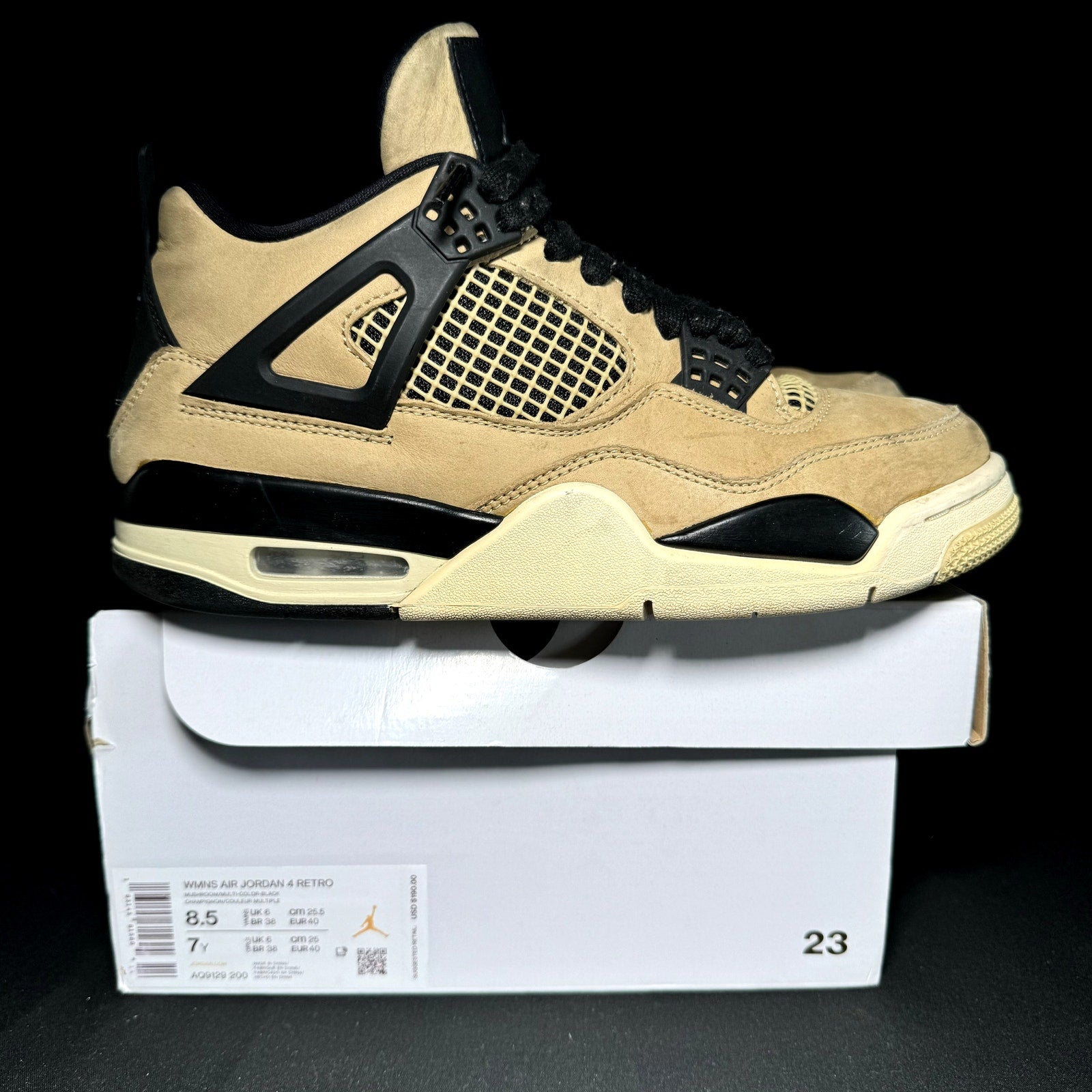 Air Jordan 4 Retro Mushroom 2019 Women's Shoes  - Size 8.5