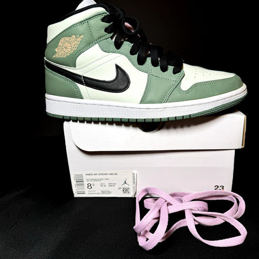 Air Jordan 1 Mid SE Dutch Green Women's Shoes - Size 8.5