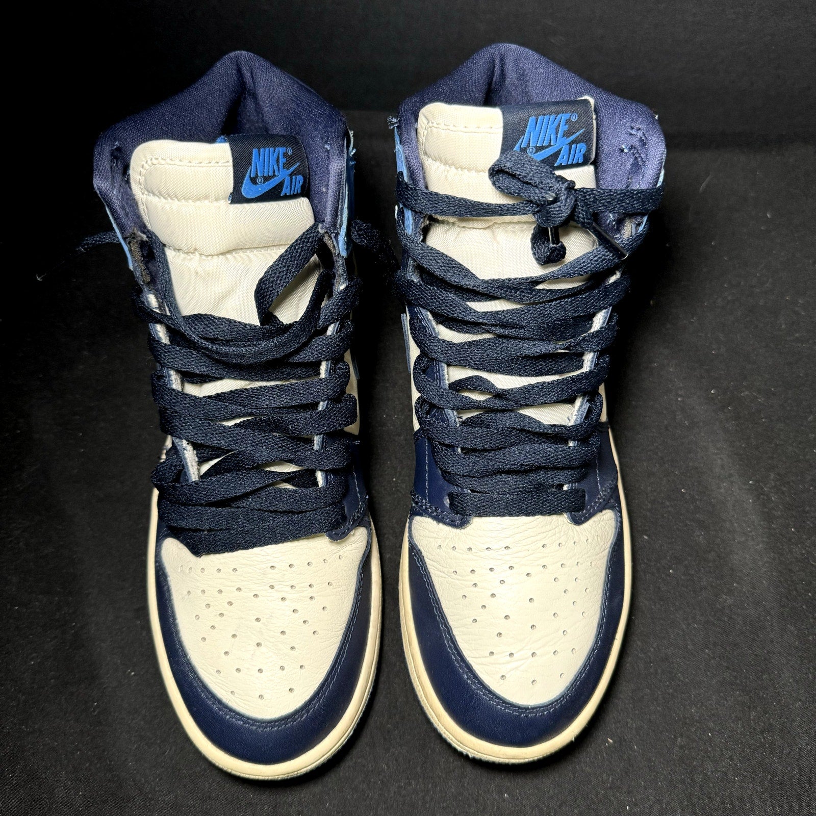 Air Jordan 1 Retro High OG GS Obsidian Kids Shoes - Size 6