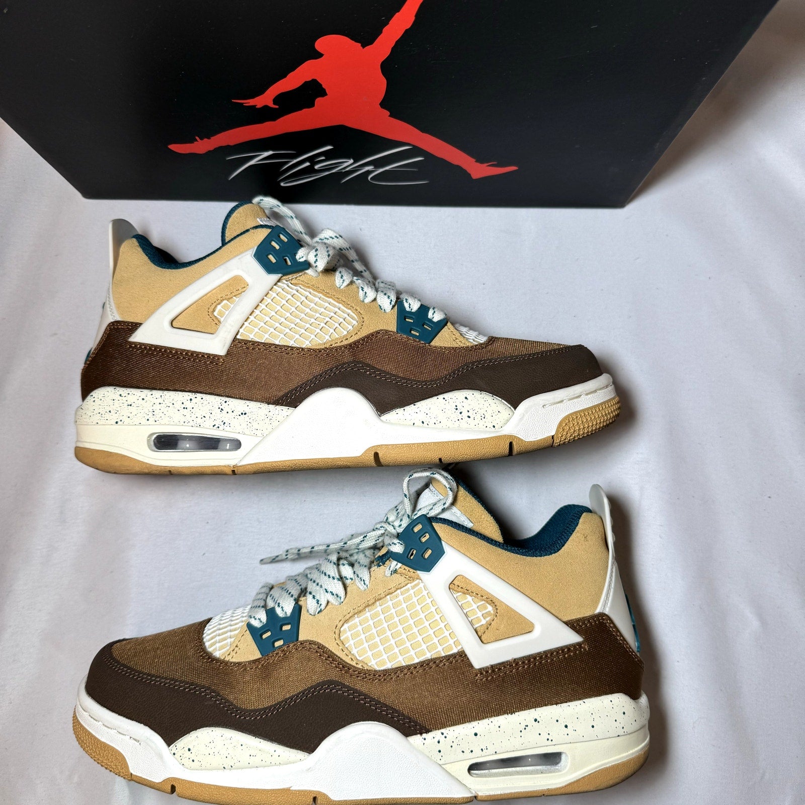 Air Jordan 4 Retro GS Cacao Wow Kids Shoes - Size 7