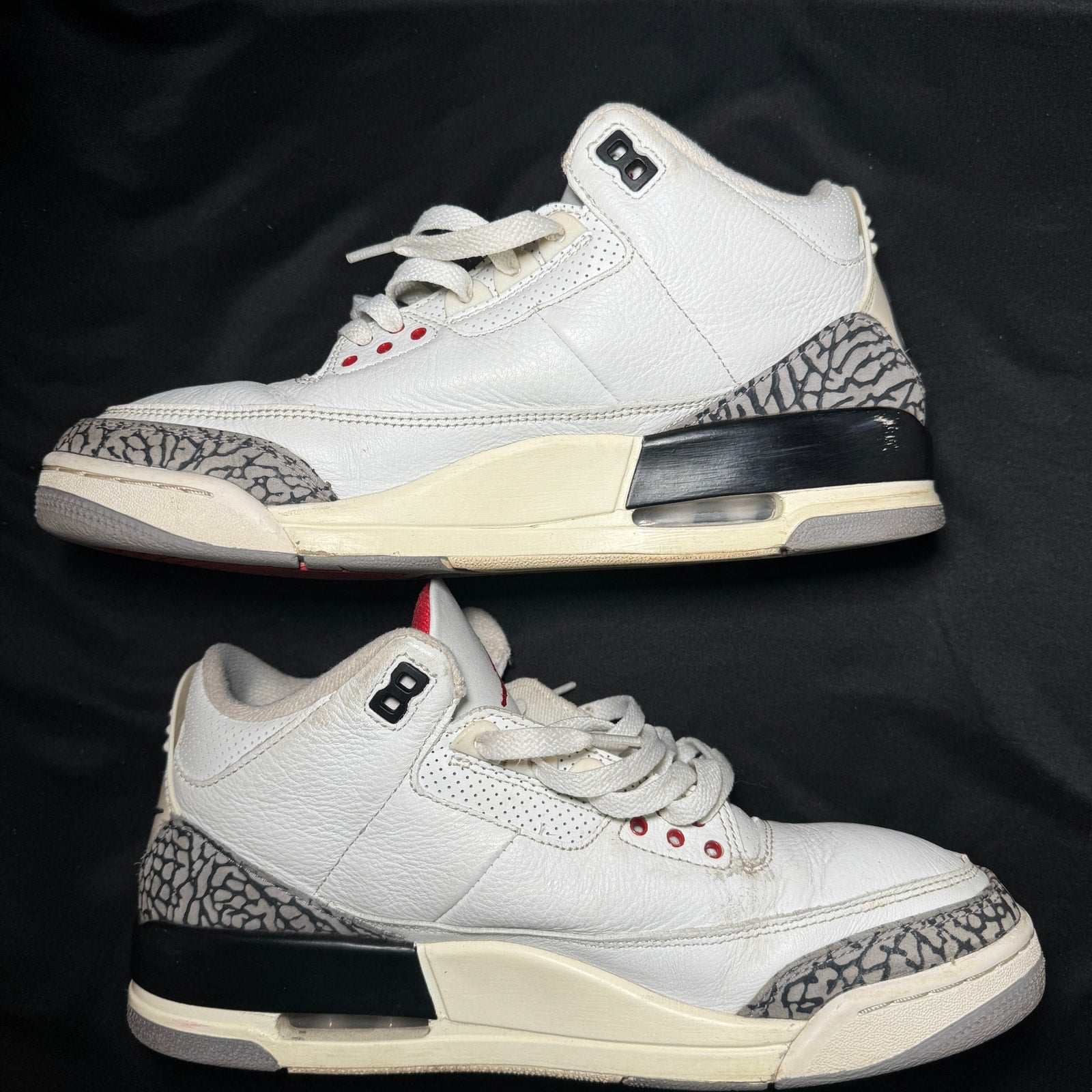 Air Jordan 3 Retro White Cement Reimagined Men's Shoes - Size 9.5