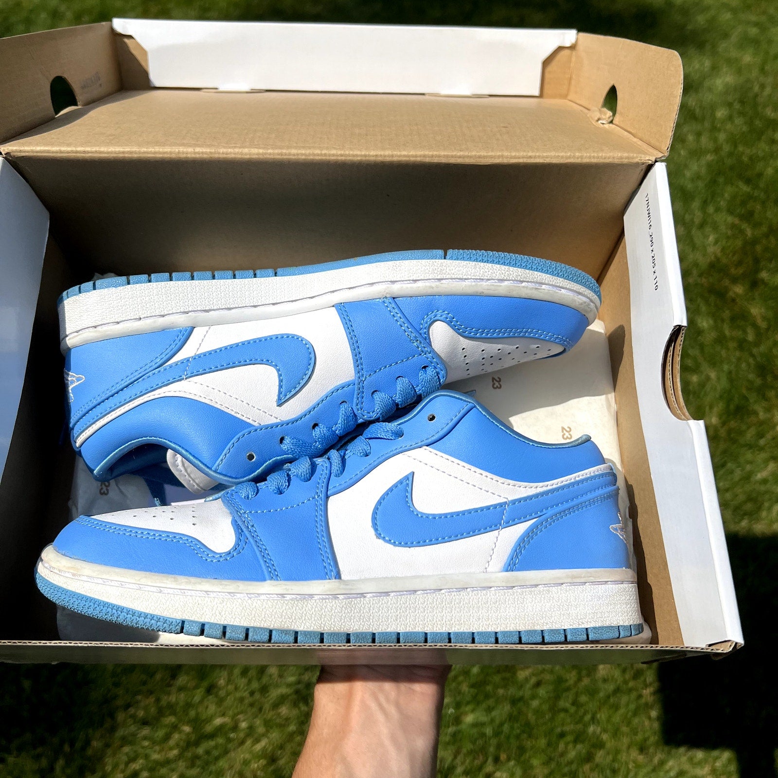 Air Jordan 1 Low UNC Women's Shoes - Size 7