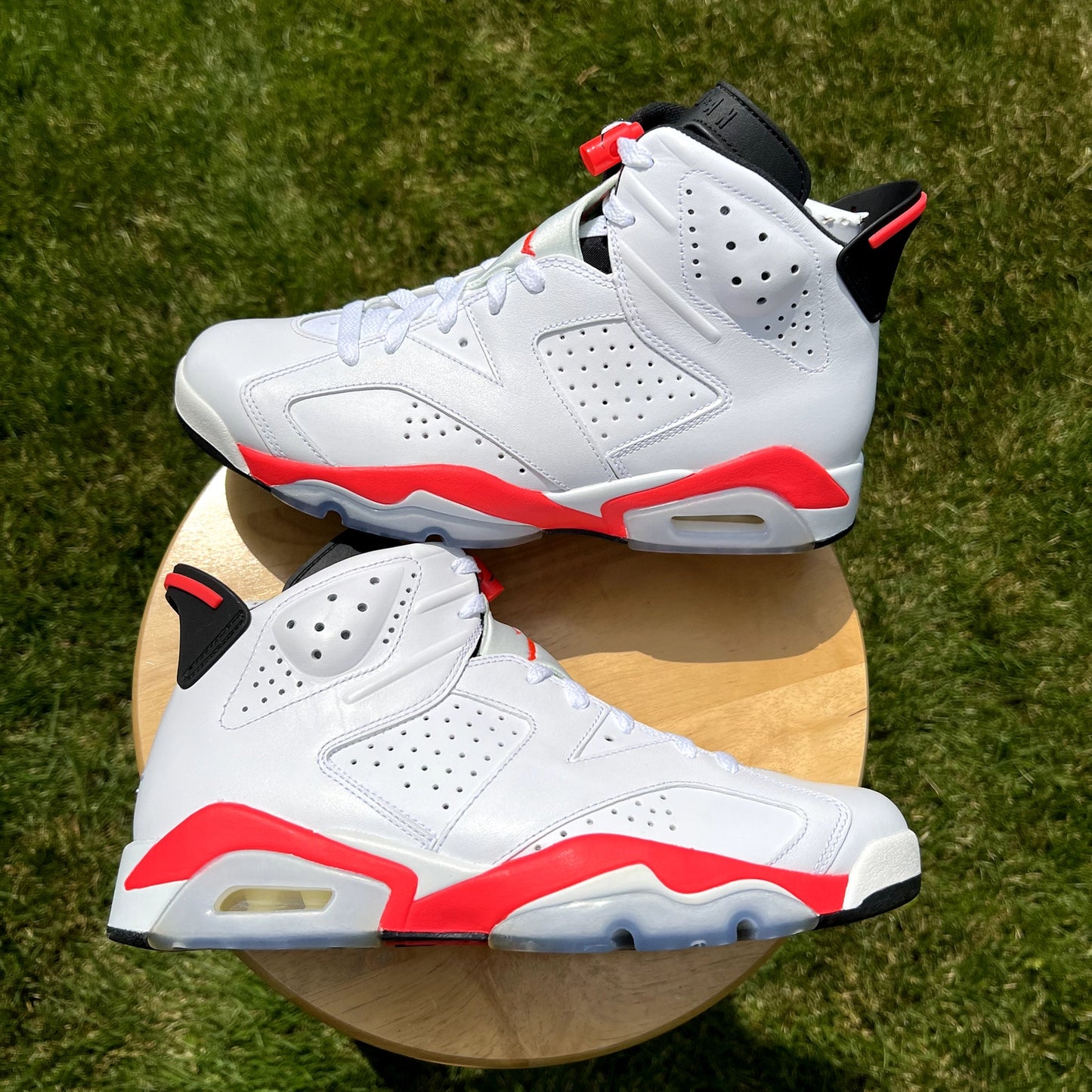 Air Jordan 6 Retro White Infrared 2014 Men's Shoes - Size 9.5