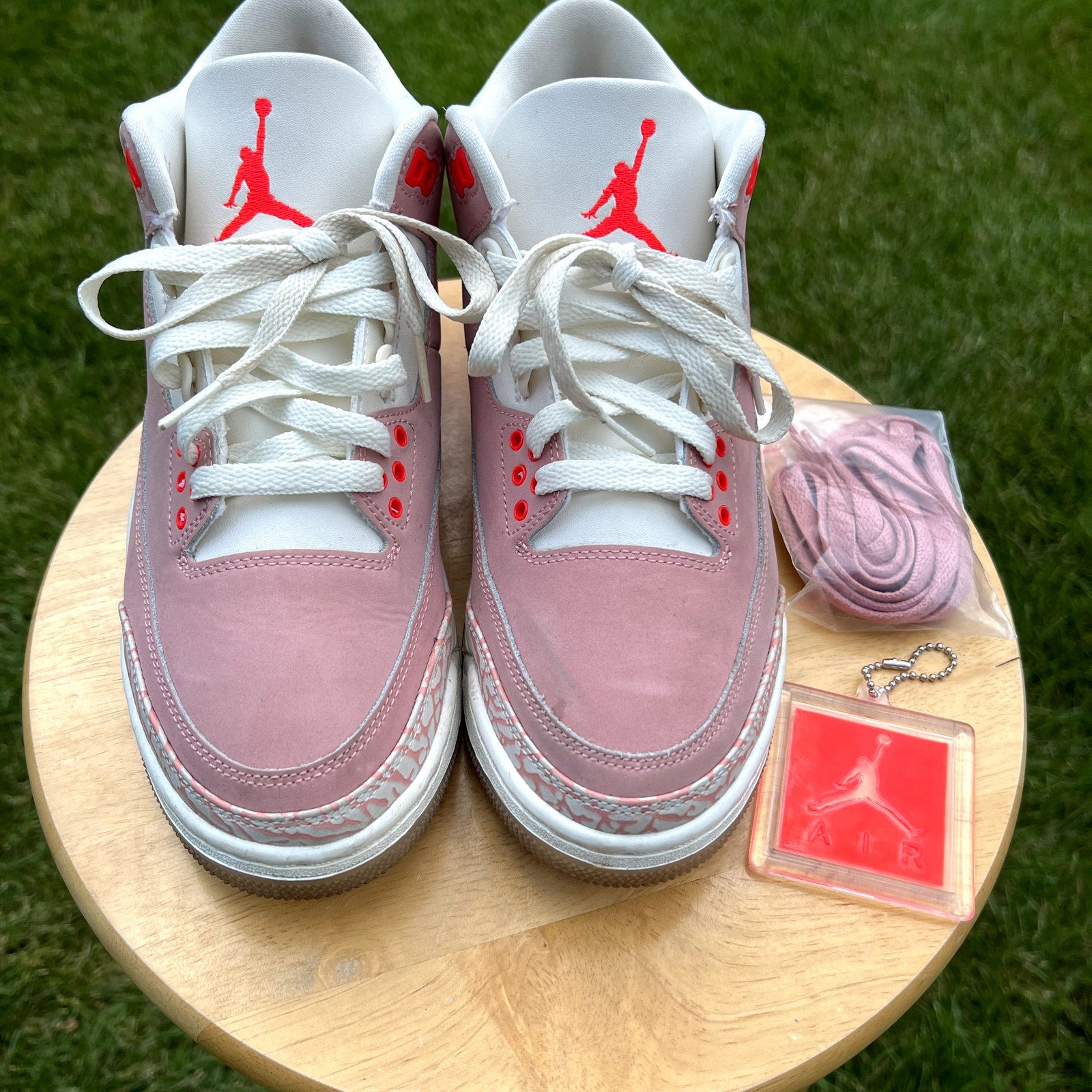 Wmns Air Jordan 3 Retro Rust Pink Women's Shoes - Size 8.5