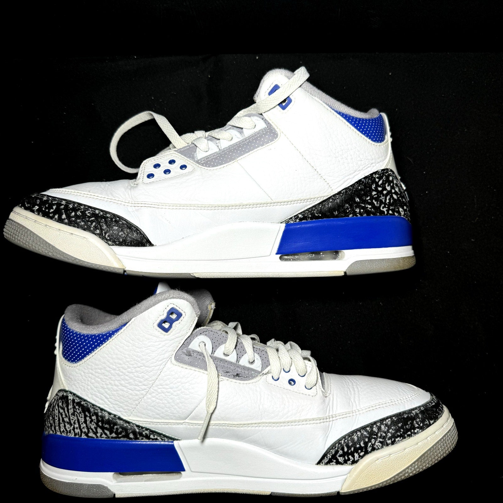 Air Jordan 3 Retro Racer Blue Men's Shoes - Size 14