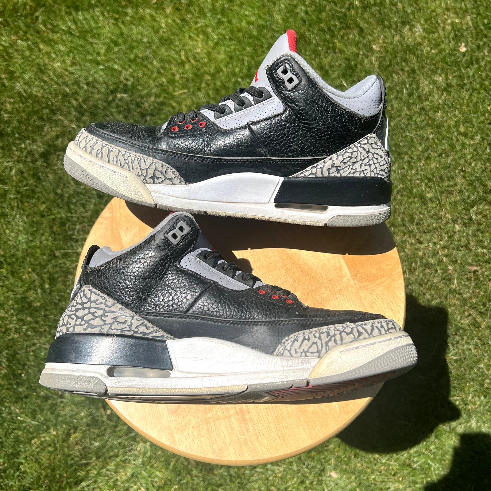 Air Jordan 3 Retro OG Black Cement 2018 Men's Shoes - Size 9.5