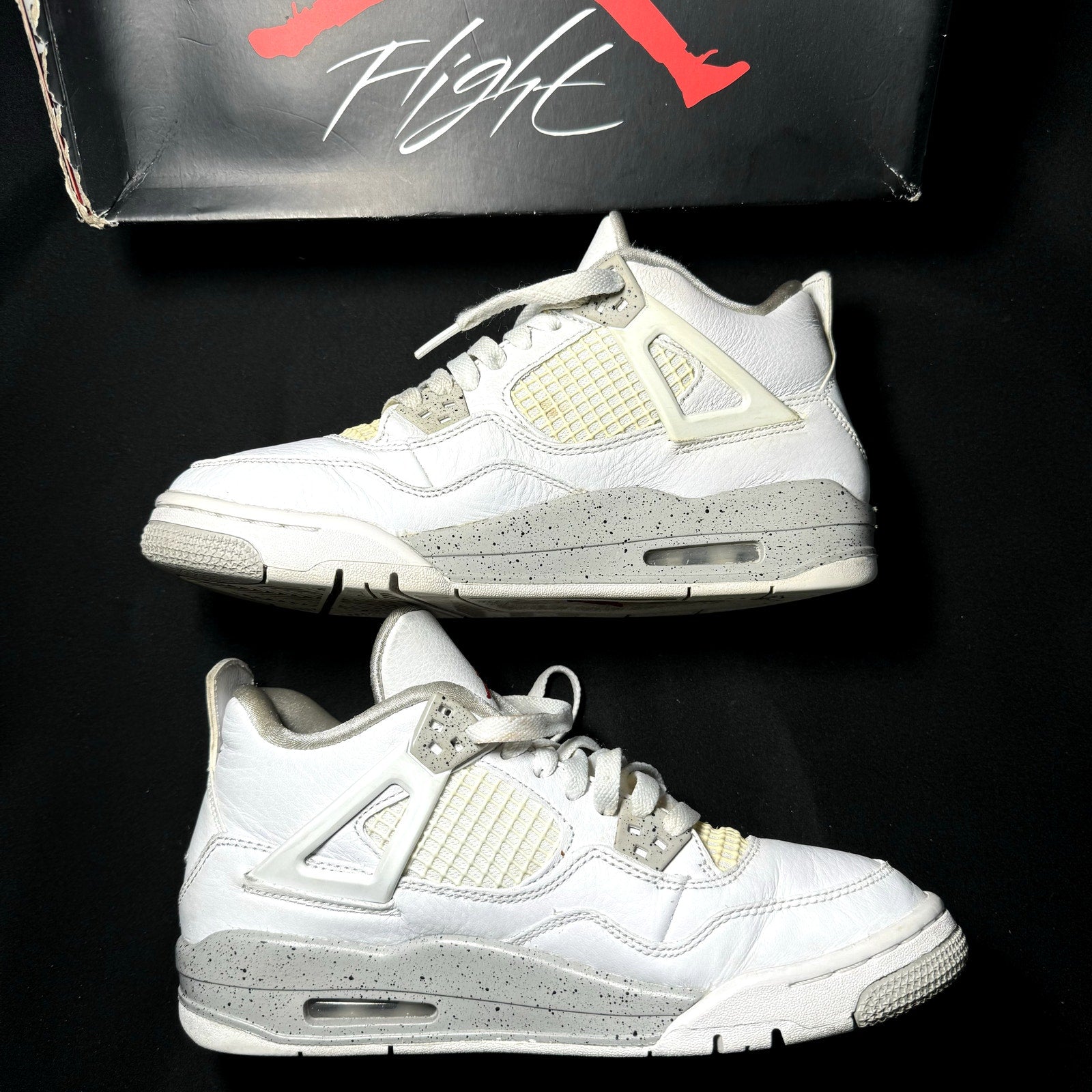 Air Jordan 4 Retro GS White Oreo 2021 Men's Shoes  - Size 7